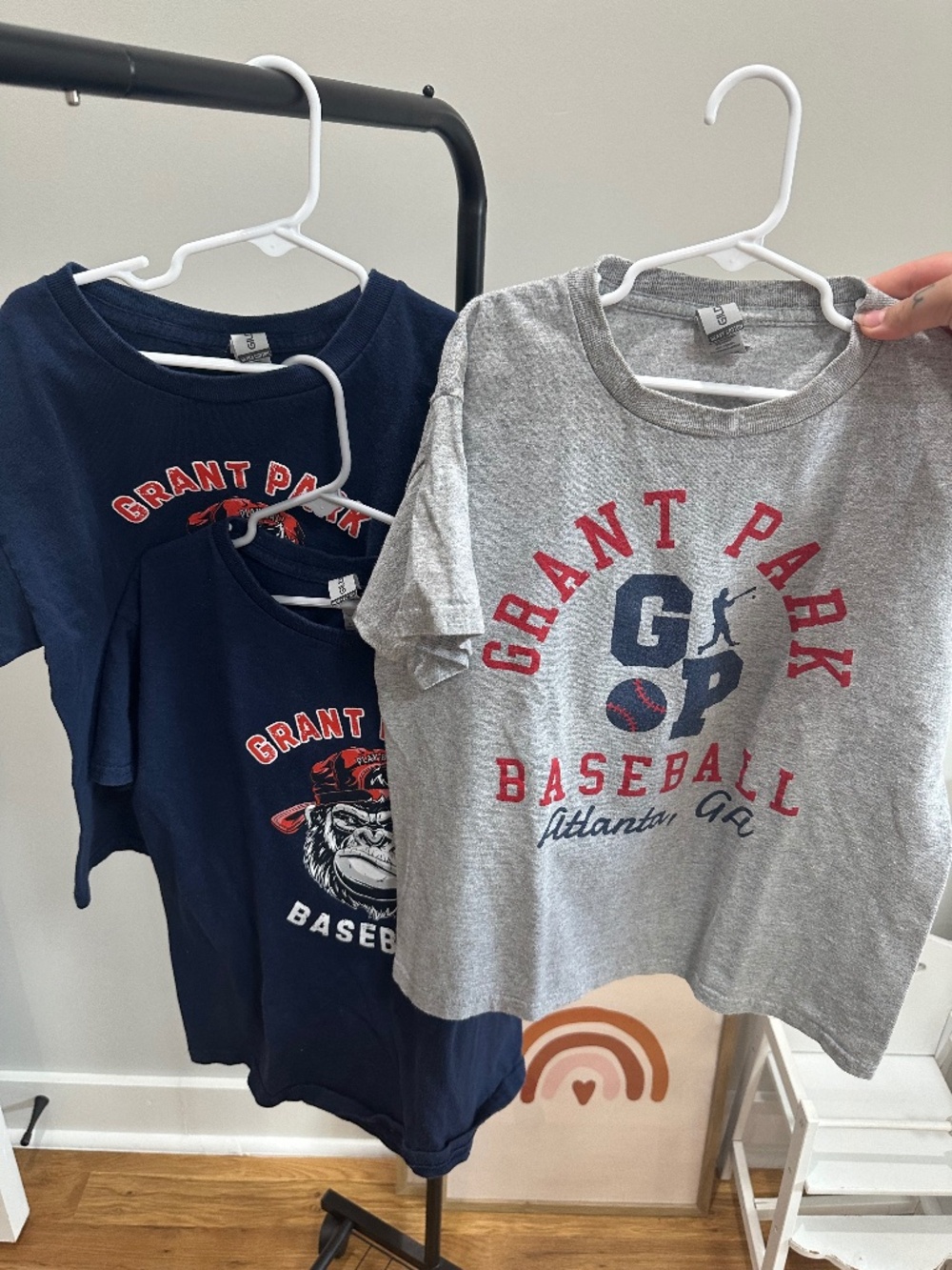 3 Youth Small Grant Park Atlanta Baseball T-shirts